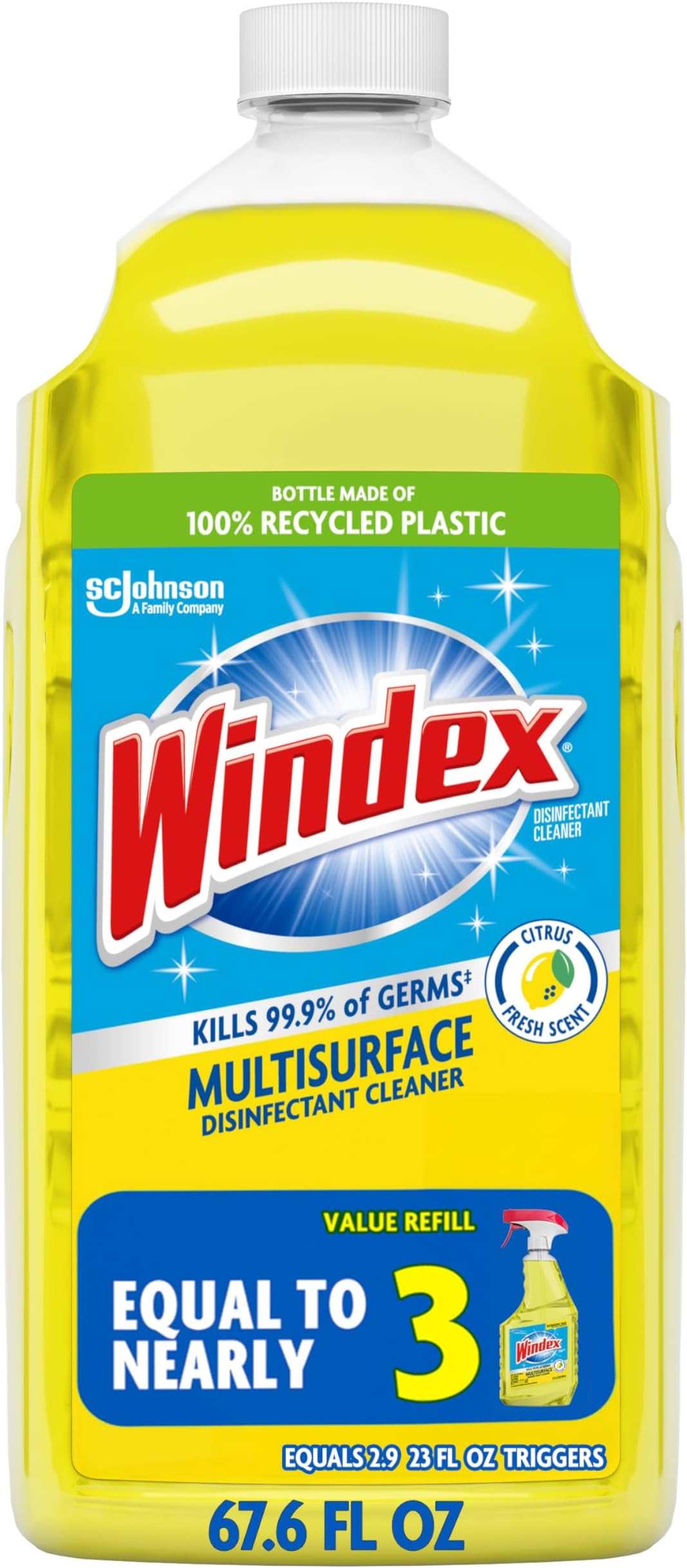 Disinfectant Cleaner Refill Multi Surface 2 Liter (67.6oz)