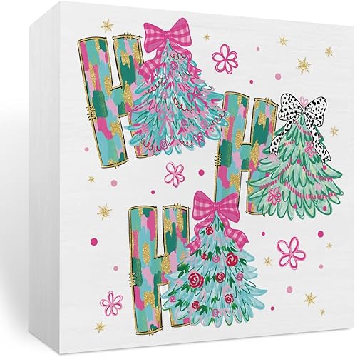 Miniatura 8 de Decoraciones de Árbol de Navidad, Decoración de Navidad, Regalos de Navidad para Mujeres, Decoraciones de Navidad para Interior, Letrero de Caja de