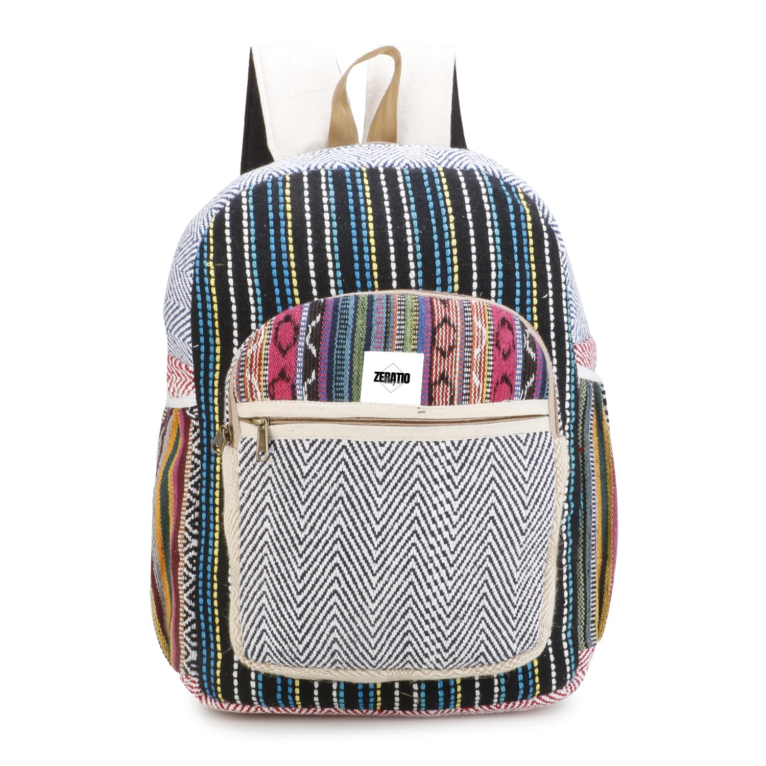 Shanvi Handicraft New Laptop Bag Backpack/School & Traveler Bag (Multicolour 2)-image-6