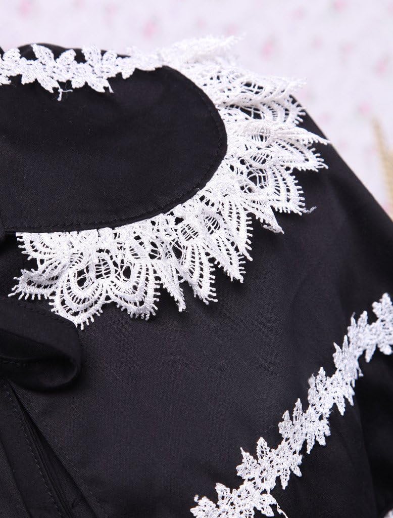 Hugme Black Cotton Lolita Dress with Jacket