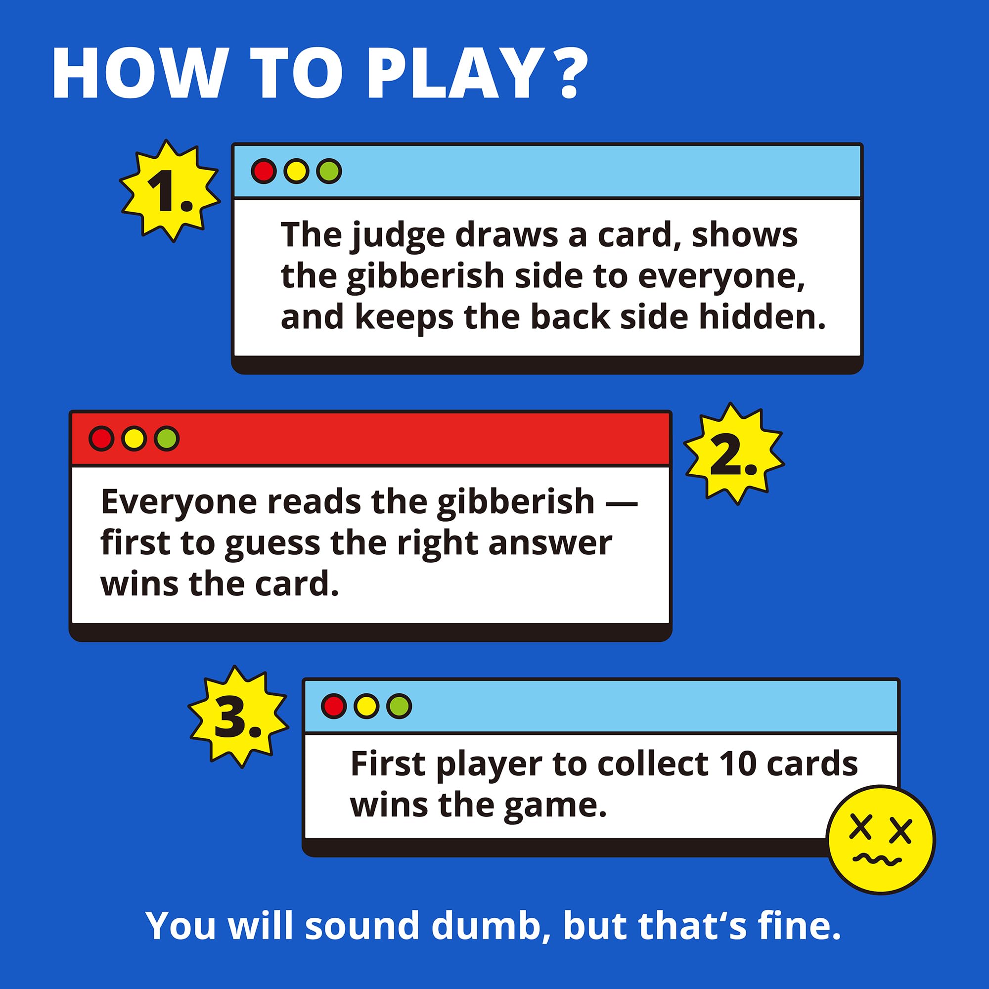 KAWAII KOI The Guess Gibberish Party Game, A Funny Word Guessing Card Game for Teens & 17+ - Image 4