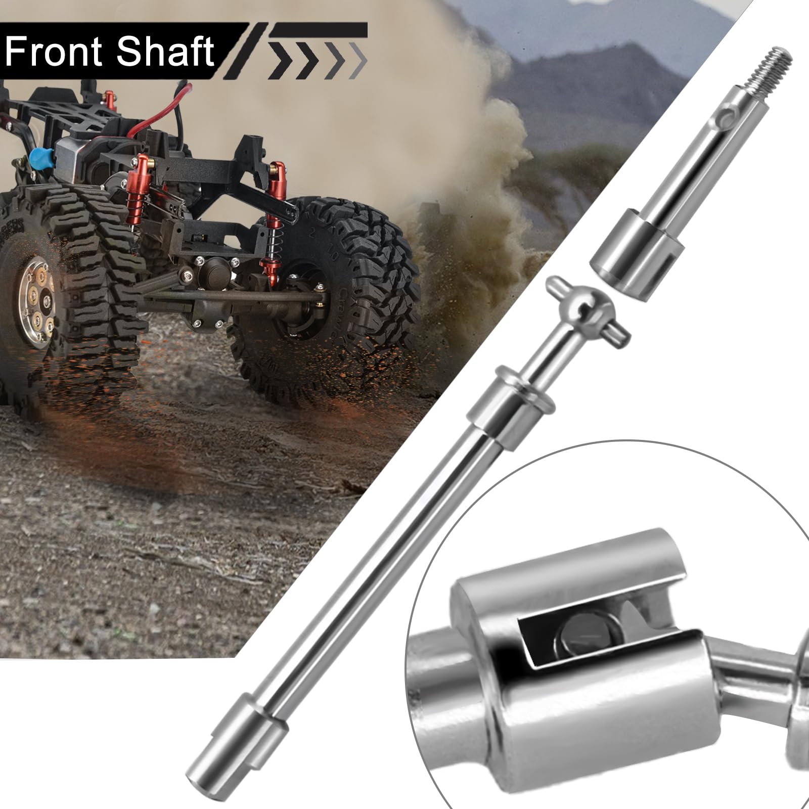 Jeu De 4 Arbres De Transmission Métalliques Avant/arrière CVD Pour Traxxas Slash 4x4 110 Rouge 94735876