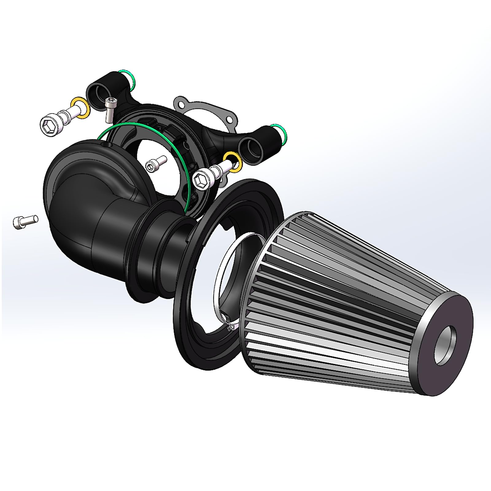 Amazon.com: Big Sucker cone Air filter intake for harley air