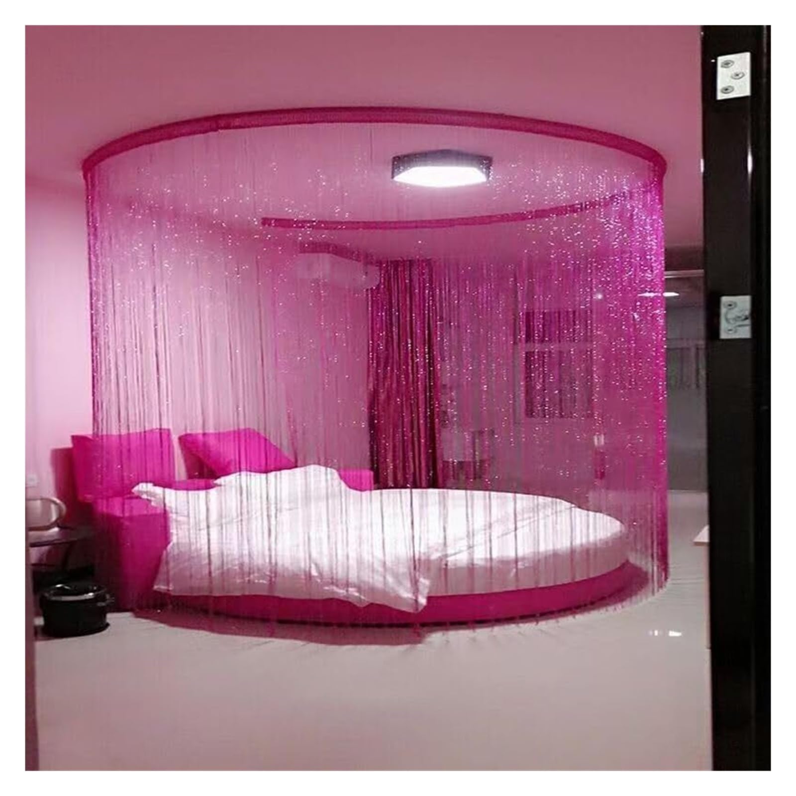 Partydekoration, Tüllvorhänge Deko-Wimpelkette for Partys, 1 m x 3 m(Pink)