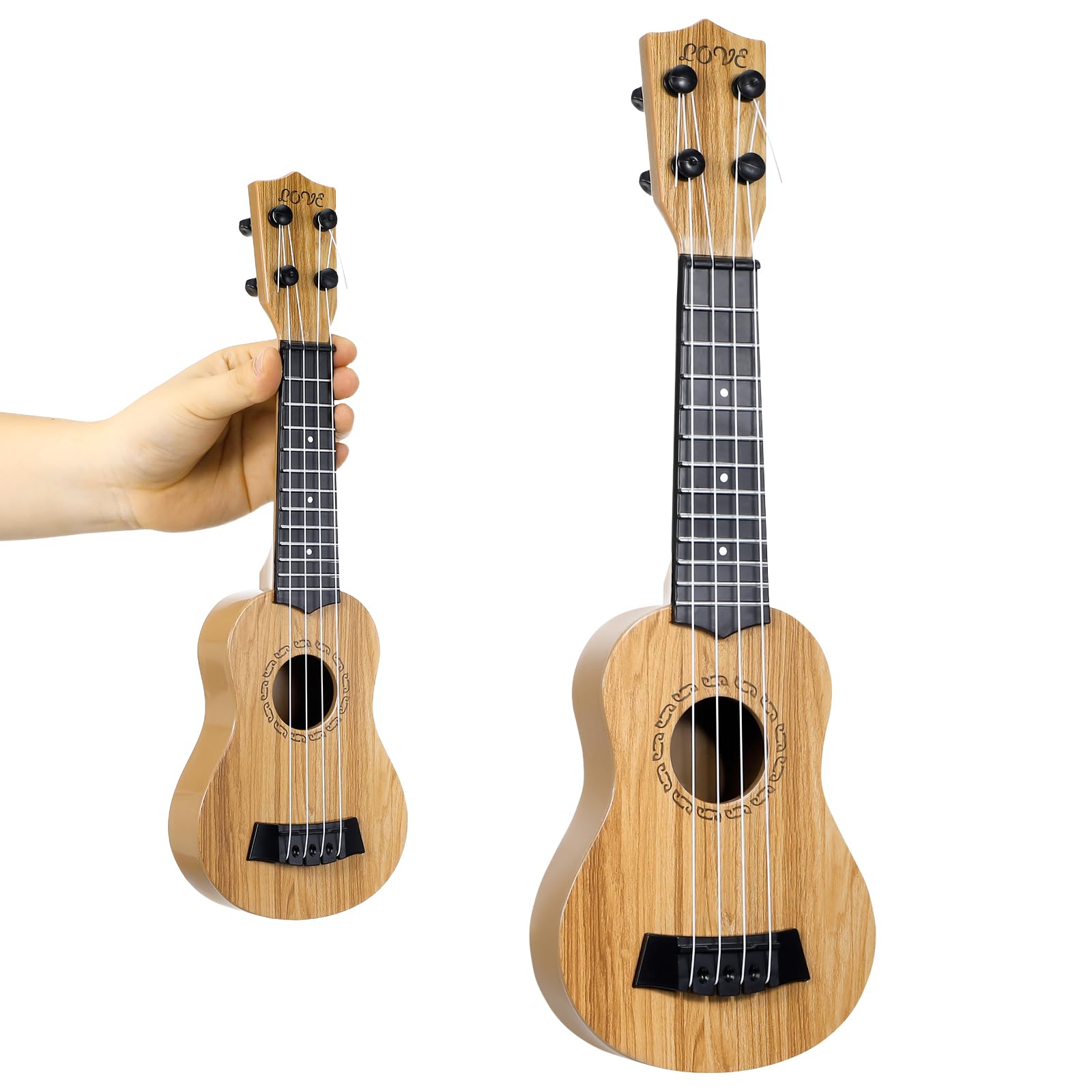 Instrumentos Musicales Instrumento acústico principiante de ukelele falso 1pc para adultos niños (color surtido) Los Ni?os Ukelele Guitarra