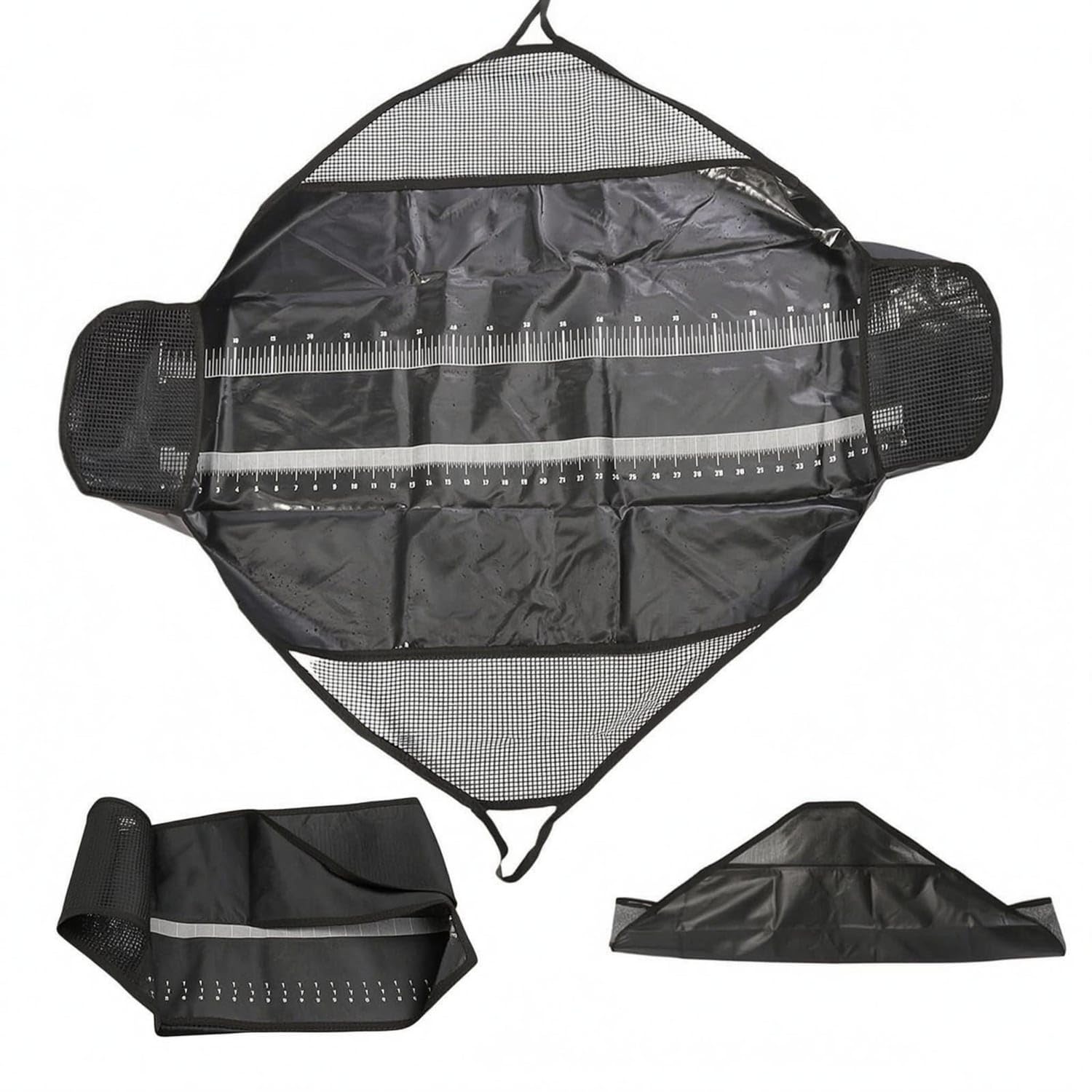 Non-Absorbent Mesh Catch Measuring Sling Reinforced Stitching Catch Measuring Ruler Bag Hanging Loops Weigh Sling Bag, Black|Scales|Sporting Goods-image-17