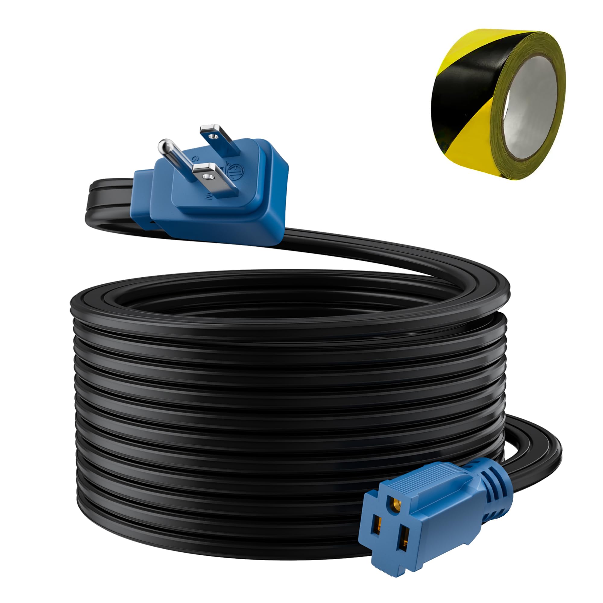 HiFind Flat 12AWG 50ft Extension Cord