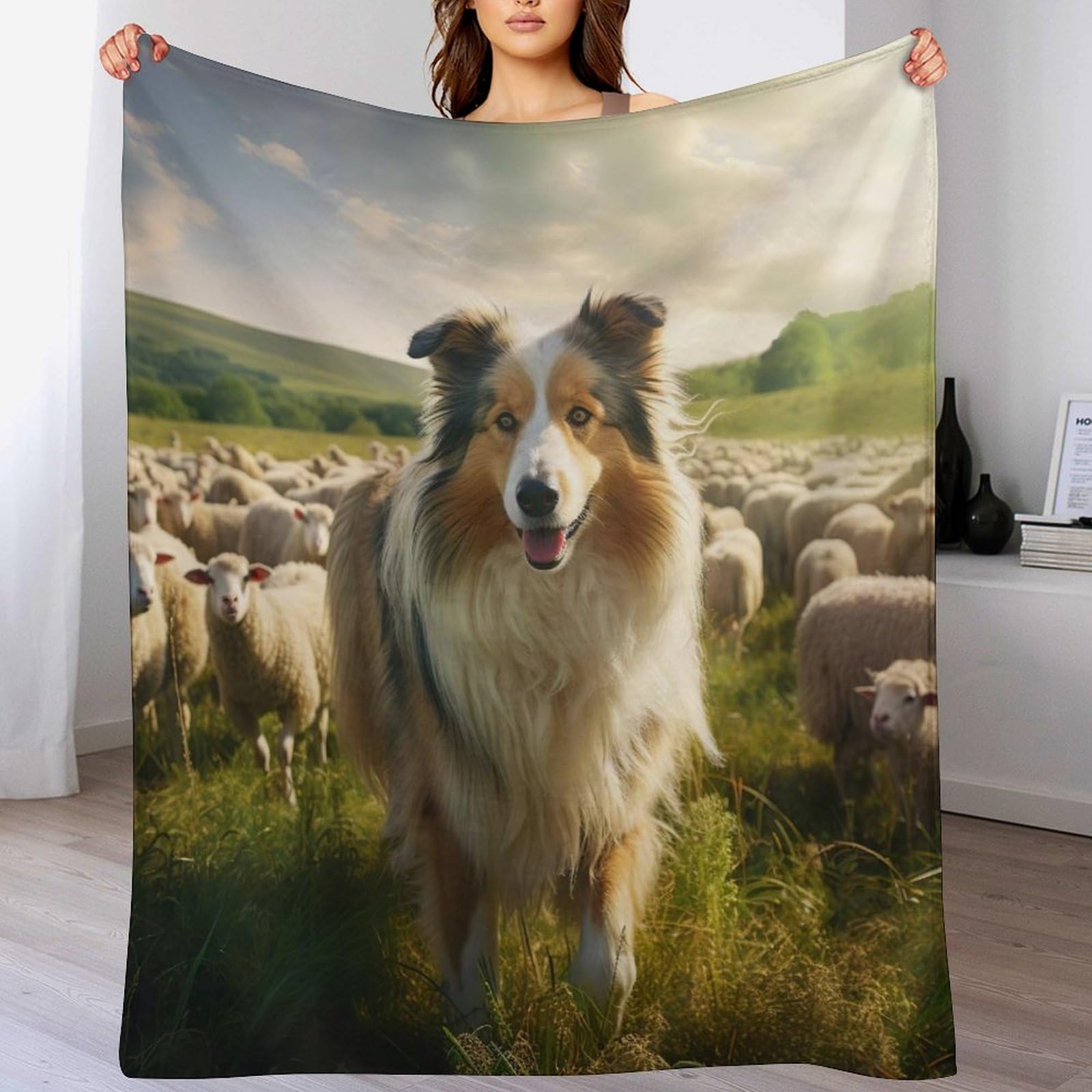Couverture polaire chien mignon pour offrir des moments de tendresse