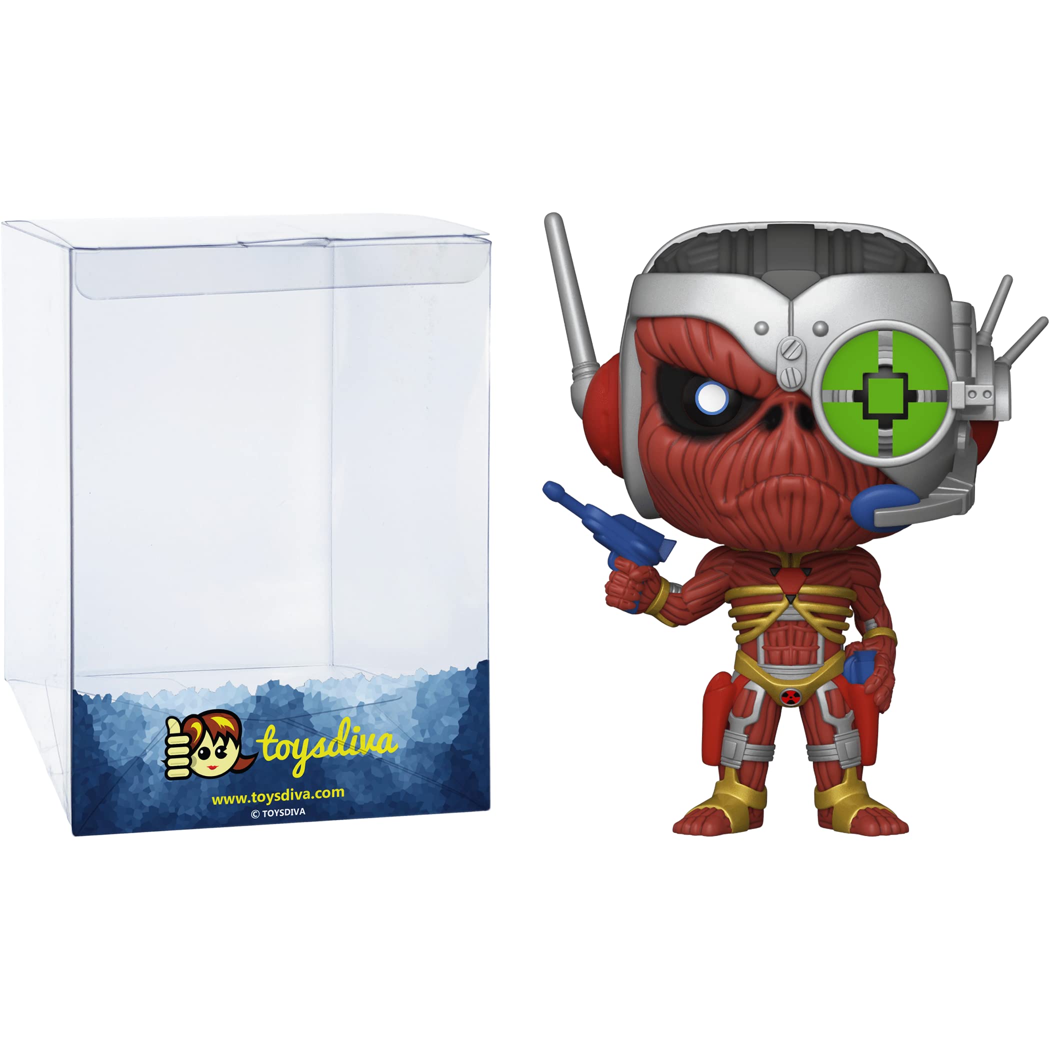 Somewhere in Time Eddie: P o p ! Rocks - Set di figurine in vinile con 1 pellicola di protezione grafica compatibile "ToysDiva" (248 - 57607 - B)
