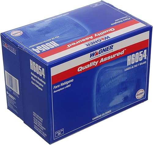 Miniatura 3 de Federal Mogul/Champ/Wagner H6054 faro delantero para auto, halógeno, faro integral, luz alta y baja, rectangular, 1