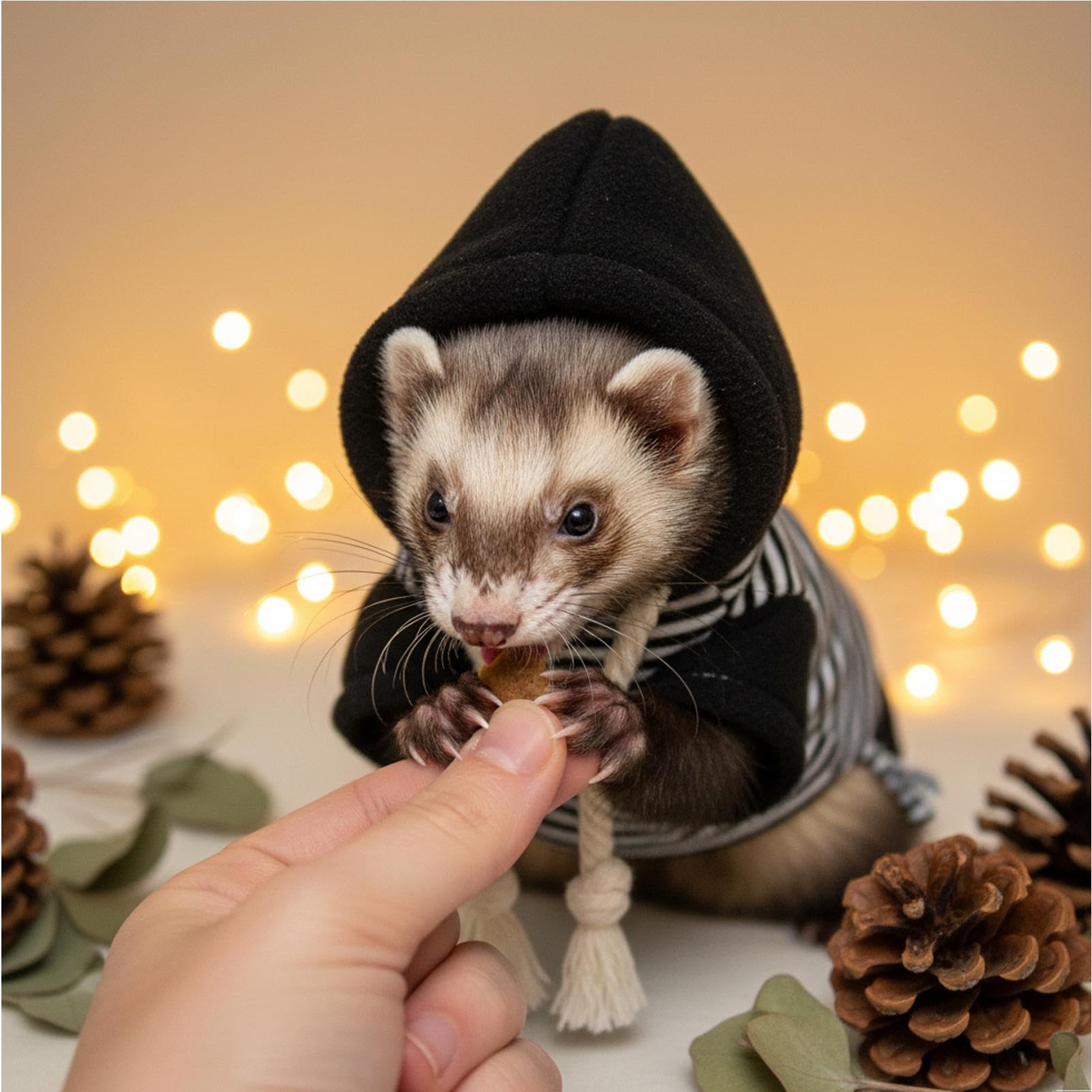 Vestiti per Furetti Comoda Morbida Per Criceti Con Pettorina | Maglione Per Criceti Conigli Furetti Adatto a Scoiattoli Cincillà Chihuahua Gatti Animali Domestici
