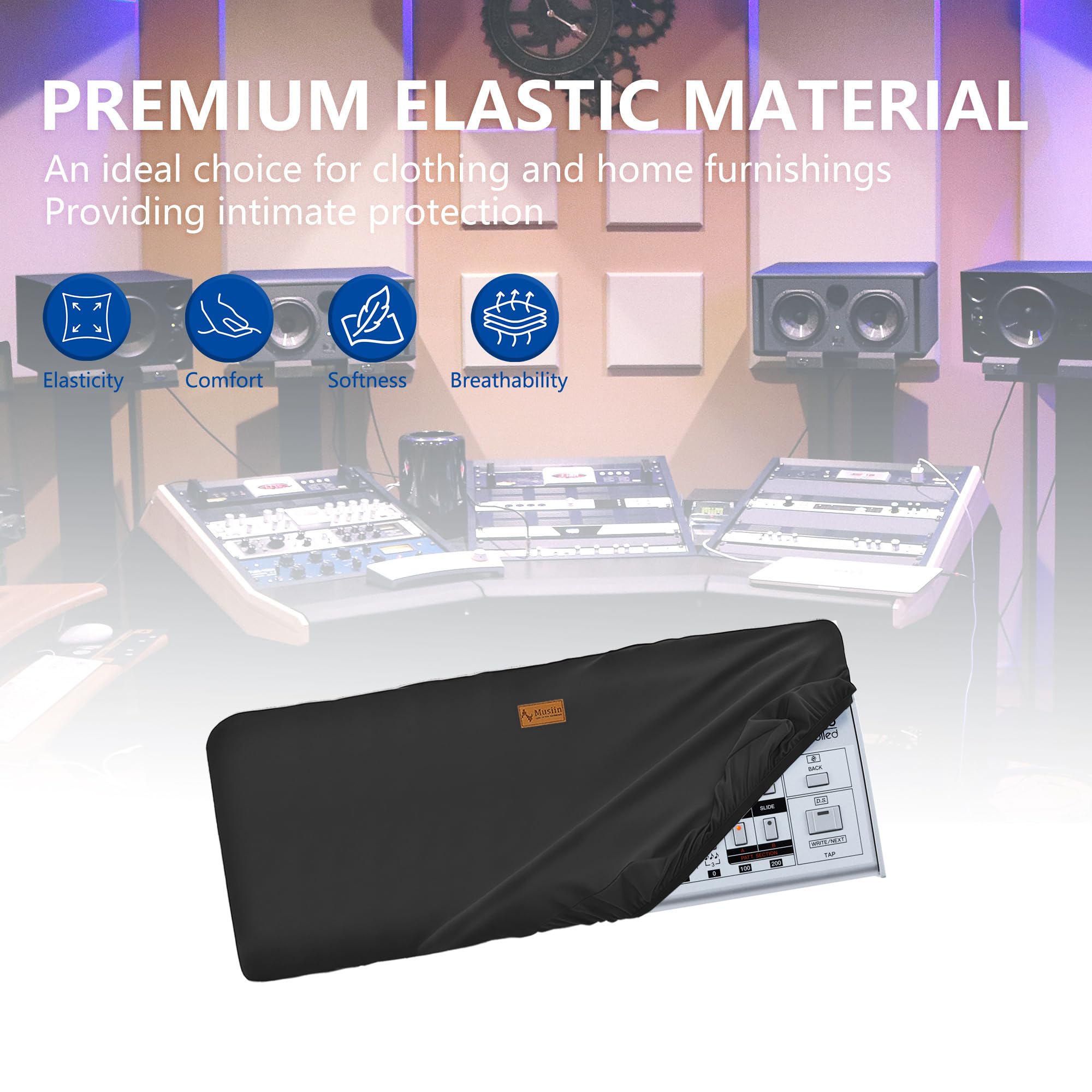 Amazon.com: Musiin 25 Keys Piano Keyboard Dust Cover, compatible