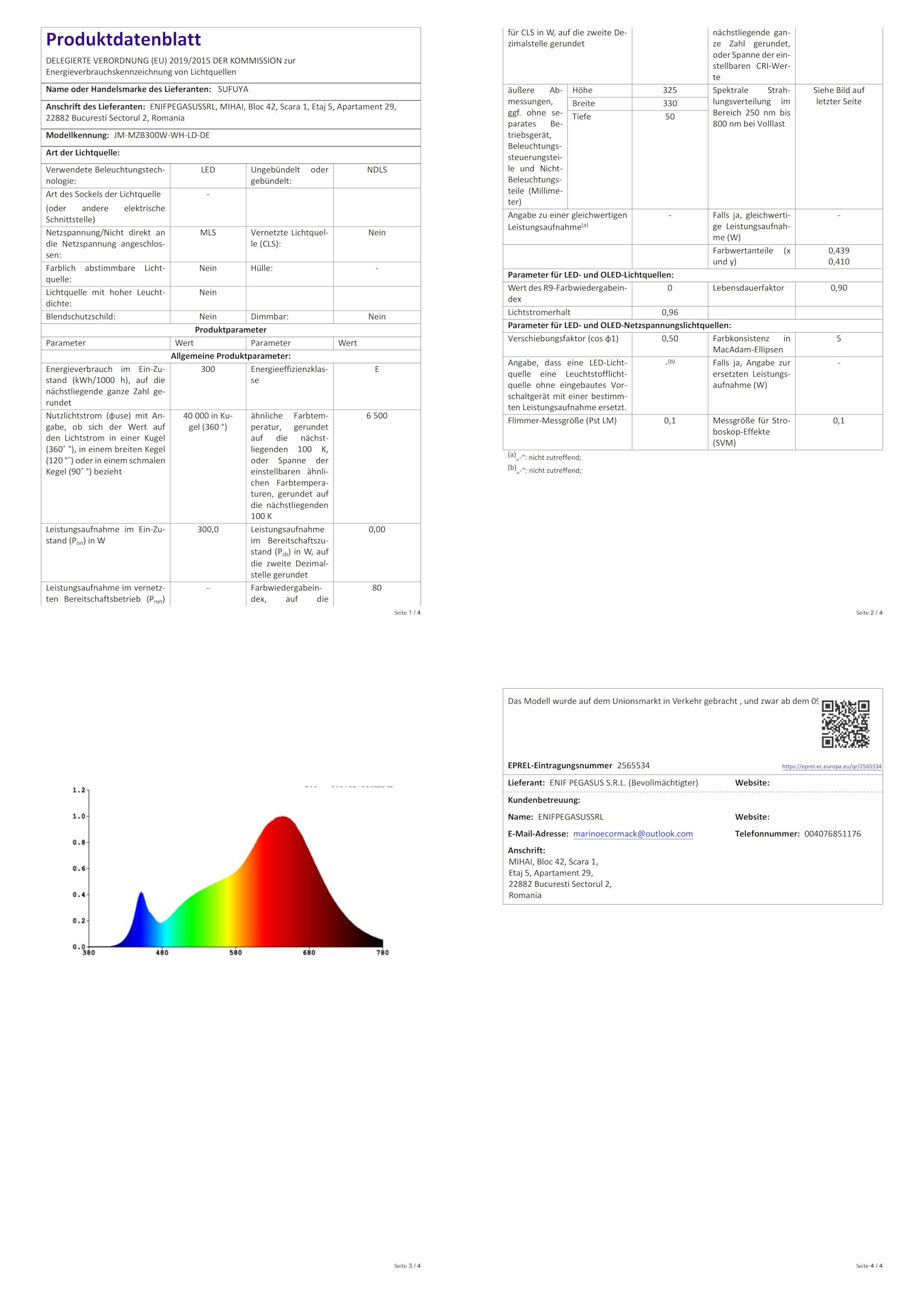 300W LED Flutlicht 42000LM, 3 Köpfe Straßenlampe 6500K | IP67 Wasserdicht & Robust, Flimmerfrei, 10KV Blitzschutz. Festverdrahtung. 180° verstellbarer. Für 45-65mm Mast, Garten