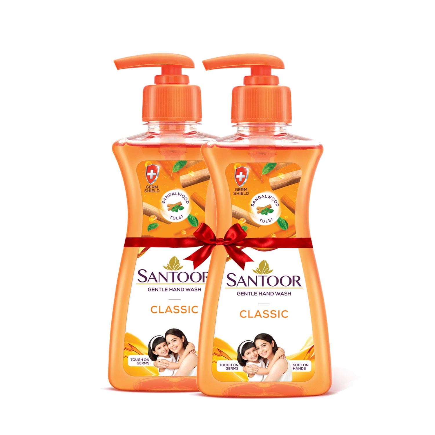 Santoor Hand wash Classic, 200ml (Buy 1 Get 1)