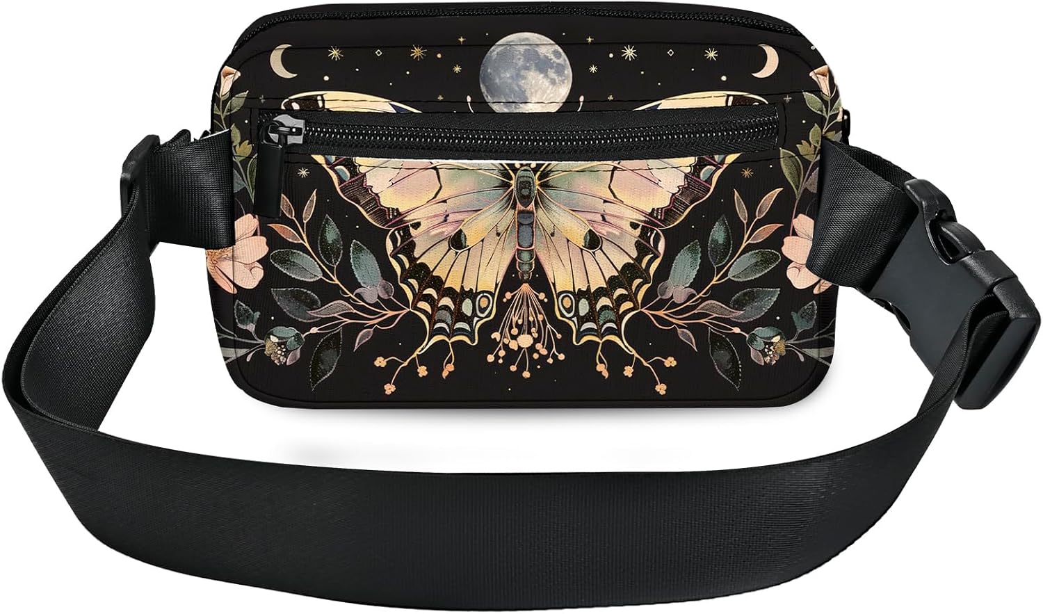 Butterfly Fanny Pack for Women Men Belt Bag Waterproof Waist Bags With Adjustable Straps Phone Purse Wallet Presents for Travel Sports Workout - Image 3