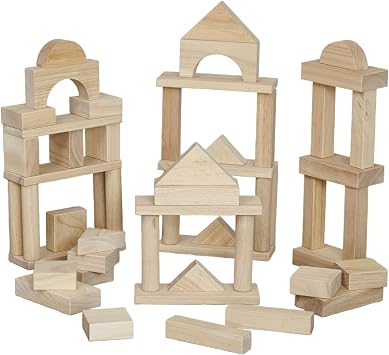 tickit Wooden Jumbo Block Set, 54 Pieces, Building Toy