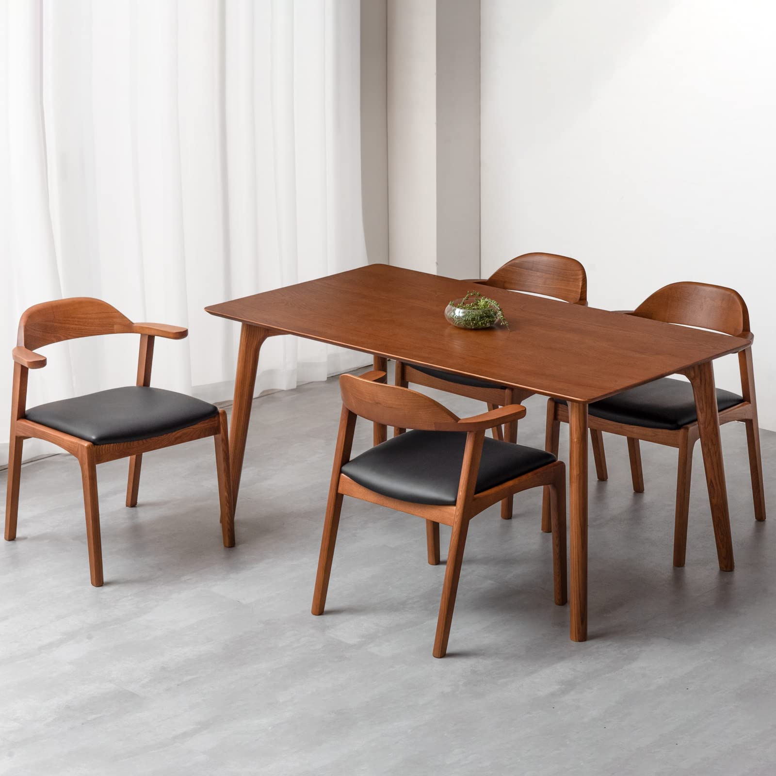 Amazon｜タンスのゲン ダイニングテーブルセット 4人用 5点