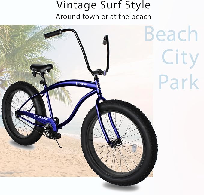 Luxe GT Bicicleta Playera con Llantas Fat 26" miniatura 6