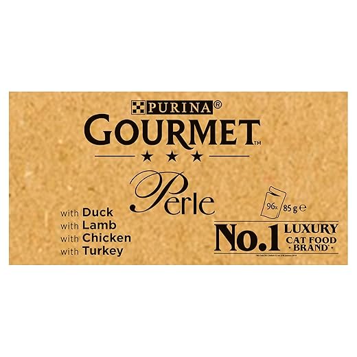 GOURMET Perle Chef's Collection In Gravy (Turkey, Chicken, Duck, Lamb) Wet Cat Food Pouch 96x85G