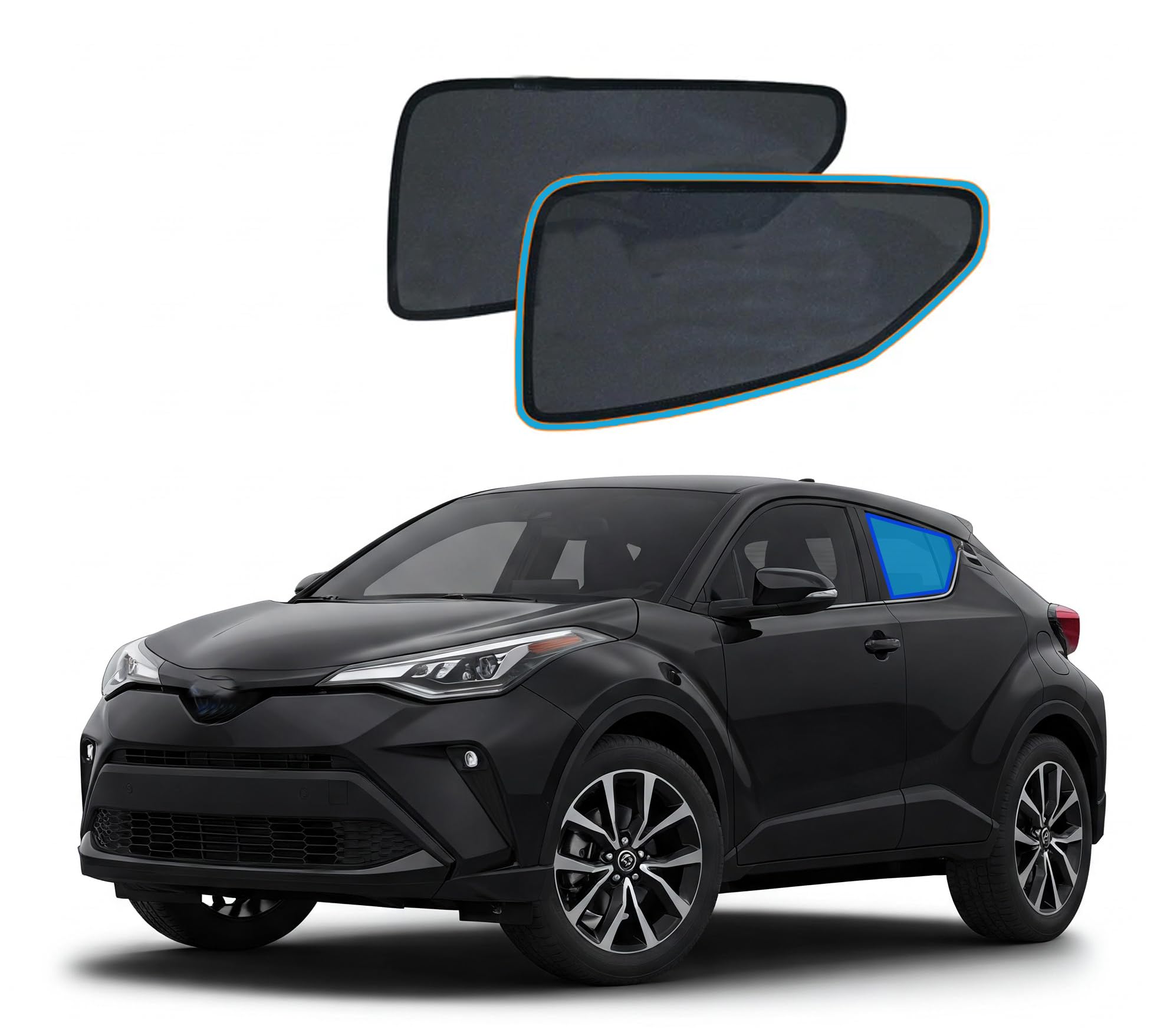 OTTO SHADES Custom Magnetic Mesh Sunshade for Toyota C-HR CHR 2016