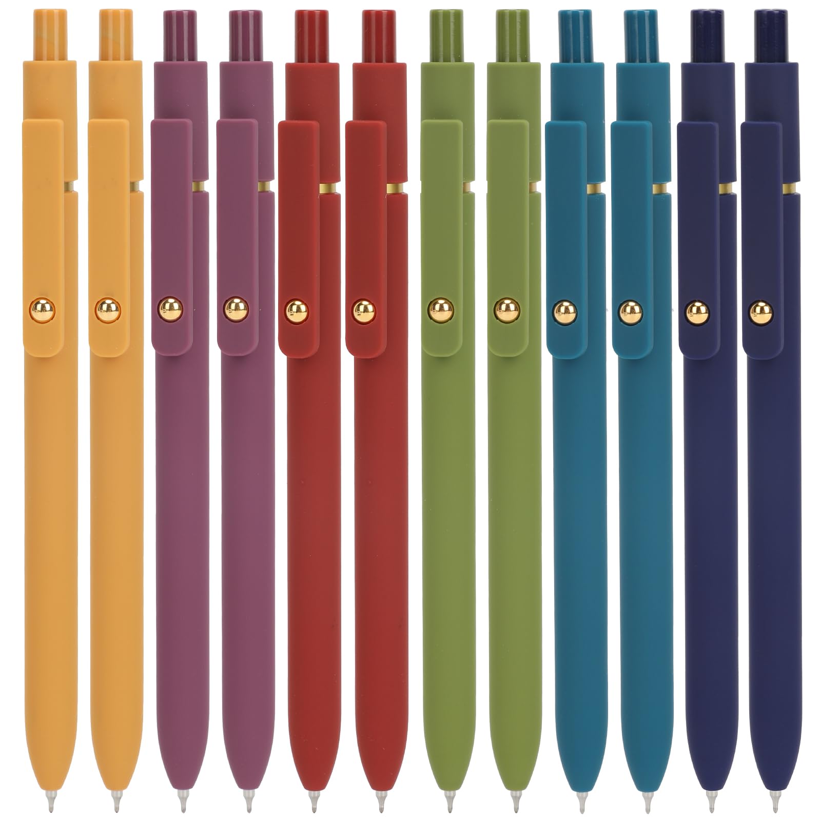 Ddaowanx Bolígrafos de gel, 24 bolígrafos de tinta negra de secado rápido de 0.5 mm, bolígrafos de escritura suave, bonitos suministros escolares de oficina, regalos para mujeres (24 piezas de tinta