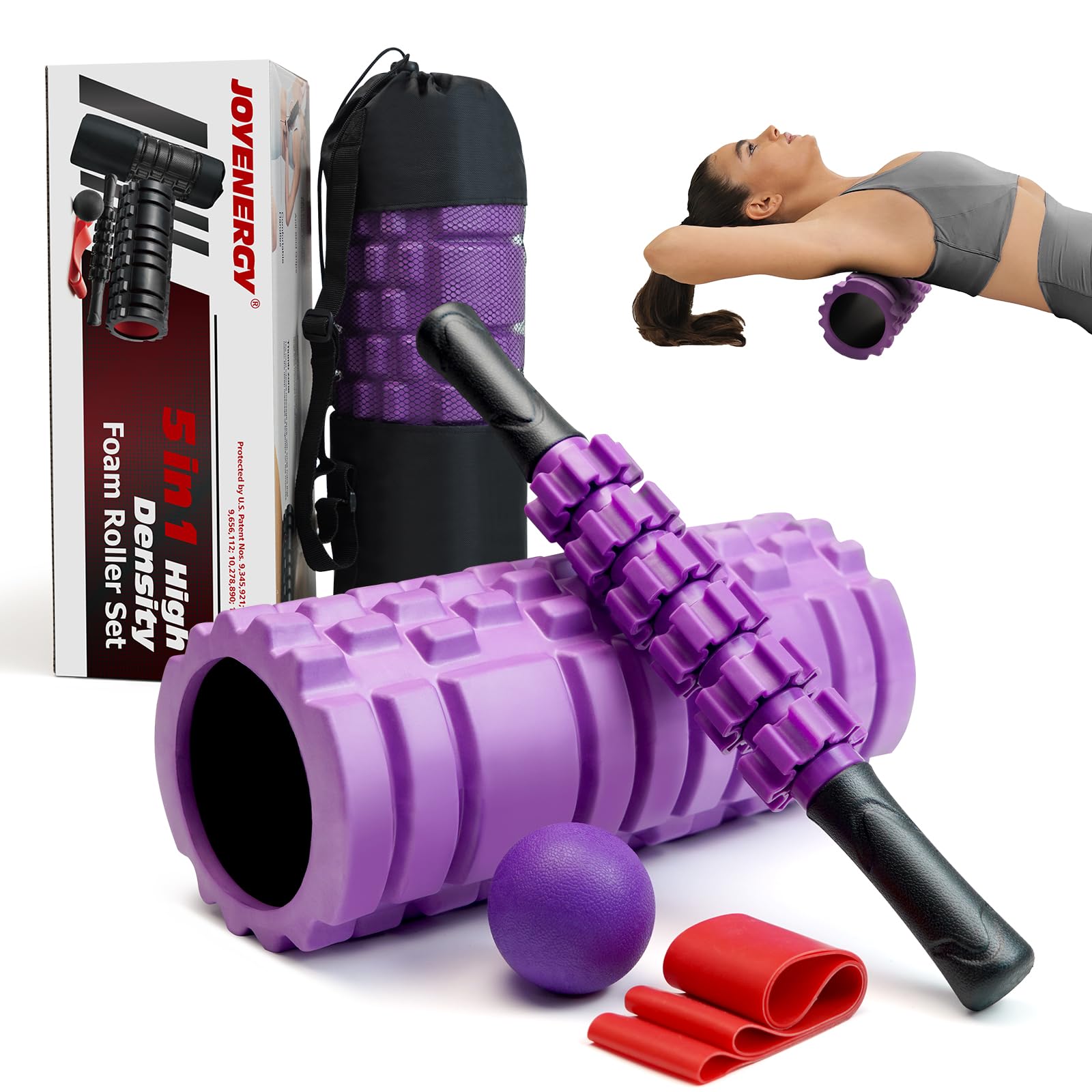 JOYENERGY 5 in 1 Foam Roller Set