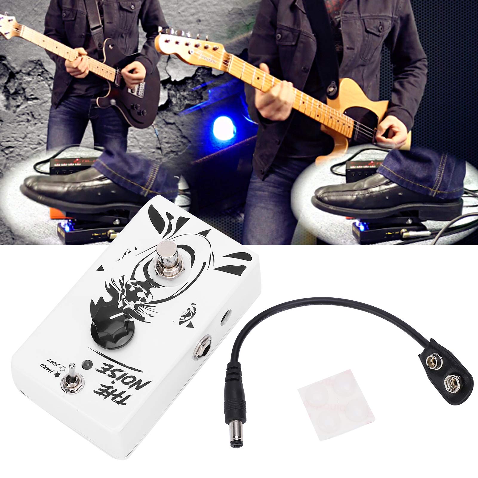 Vendite Pazze Chitarra Noise Killer, Bianca The Noise Gate Portatile Lunga vita utile per ridurre il rumore per spettacoli esterni per gli amanti della musica per chitarristi