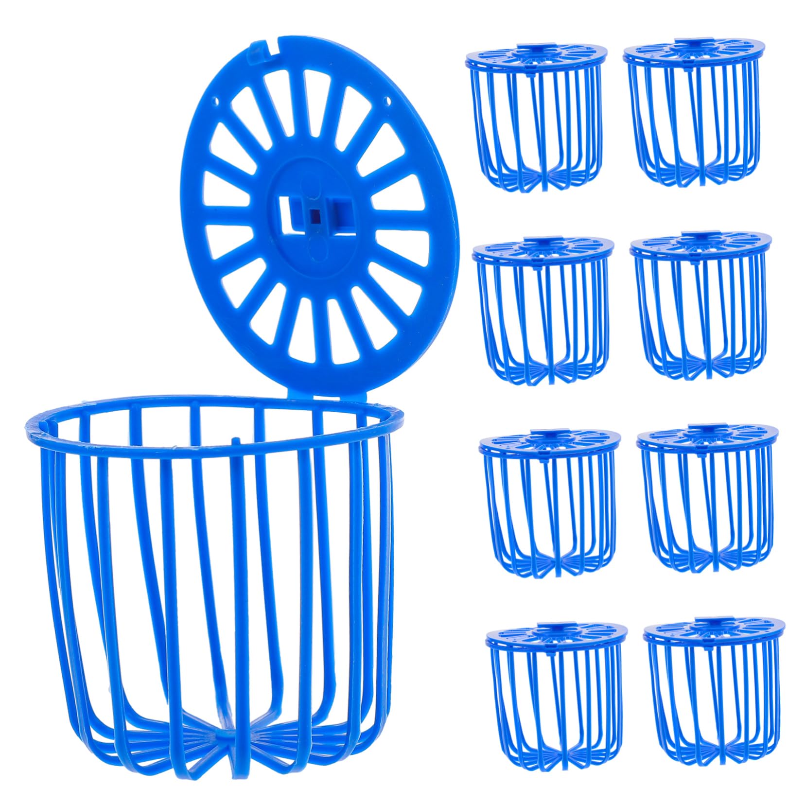 BESPORTBLE 20 Piezas Cesta De Frutas y Verduras para Pájaros Comederos para Periquitos para Jaula De Pájaros Dispensador De Comida para Pájaros para Jaula. Blue El Plastico