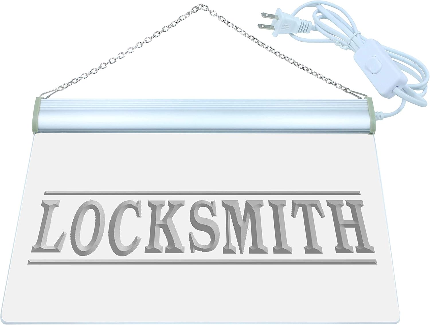 ADVPRO Locksmith Services LED Neon Sign White 16 x 12 Inches st4s43-i342-w