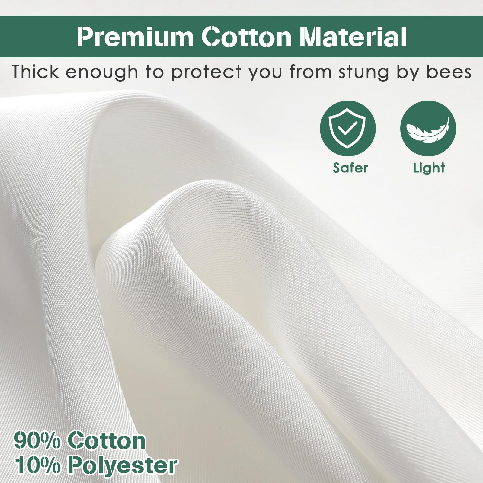 Traje de apicultor profesional para hombres y mujeres, disfraz de apicultor de cuerpo completo con capucha y velo para apicultor (XXL)