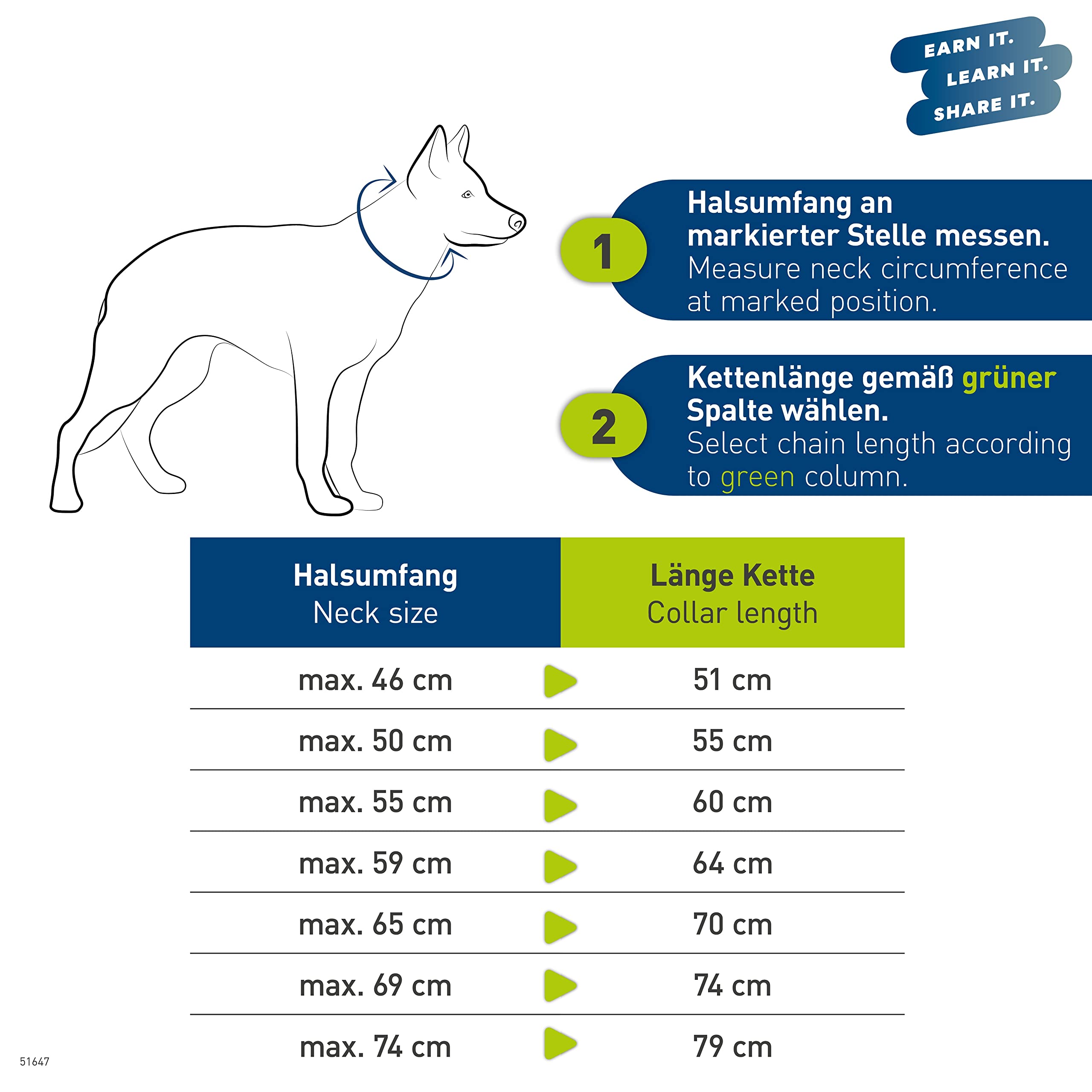 Sprenger Hundehalskette mit Sprenger Haken aus Edelstahl rostfrei 4 mm I Größe individuell einstellbar I Halskette (70 cm)