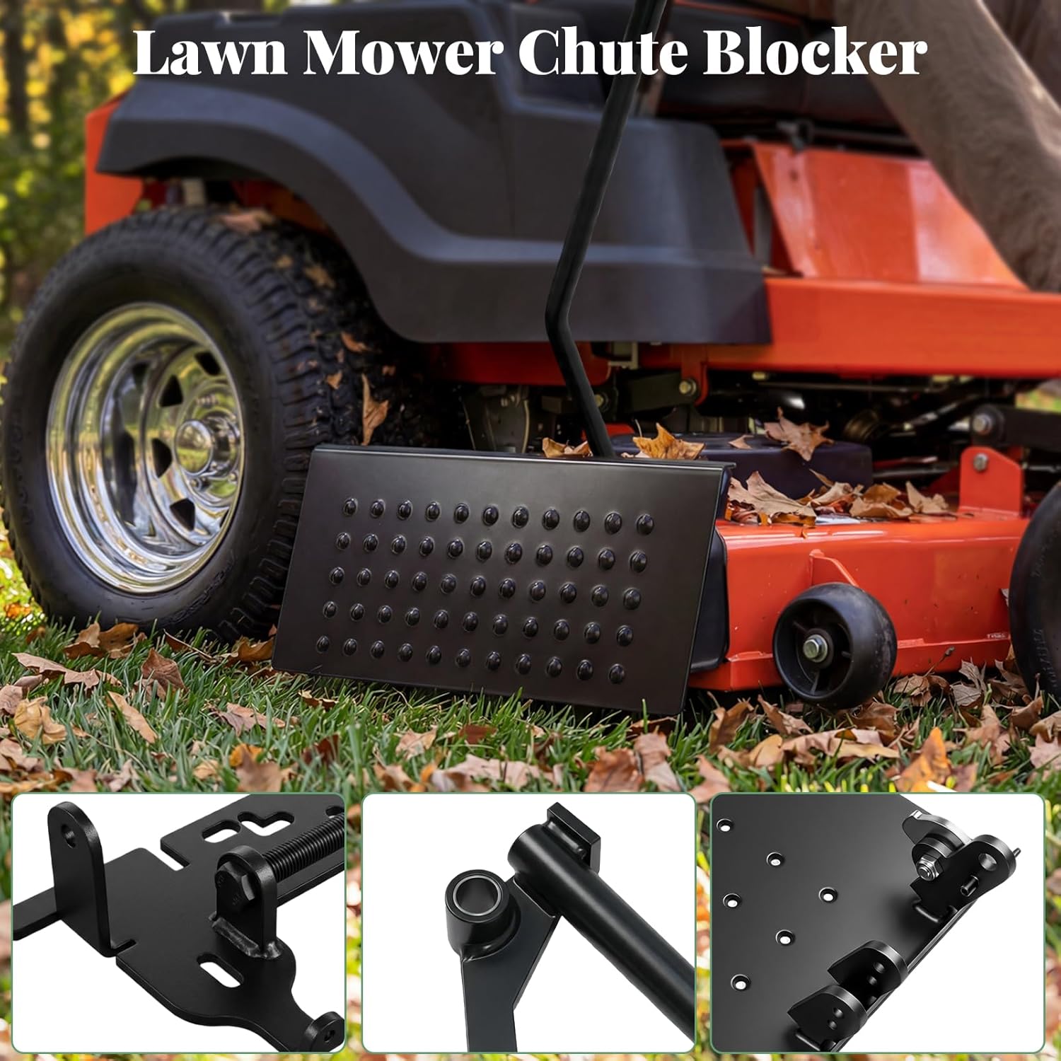 ACS6000ULS Mower Chute Blocker, Advanced Chute System Blocker Shield Compatible with Ferris Exmark Gravely Hustler, Upgraded Chute System Replaces for 088600300