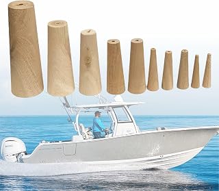 Boat Marine Emergency Soft Wood Plugs Stopgap, 10 Pcs Tapered Conical Thru-Hull, Assorted 1/5" to 1 3/5"