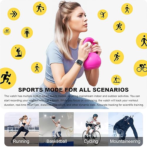 Miniatura 4 de C7Pro - Reloj inteligente para seguimiento de salud y fitness, presión arterial y oxígenofrecuencia cardíacasueñodeportes, recordatorio de llamadas