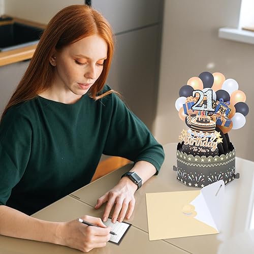 Miniatura 7 de CIEHER Tarjeta de cumpleaños desplegable para cumpleaños, mujeres, hombres, niñas, niños, divertida tarjeta de regalo de cumpleaños, tarjeta de