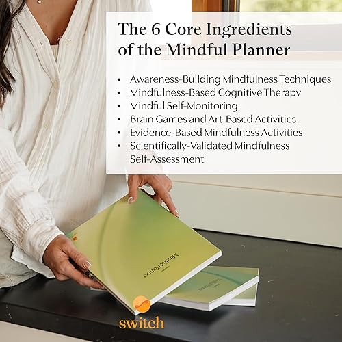 Miniatura 4 de Switch Research Mindful Planner (Awareness)  Organizador de vida basado en evidencia  Planificador de objetivos de 31 días para desarrollar la