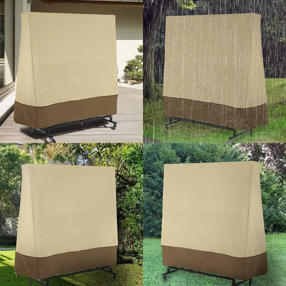 Copertura Tavolo da Ping Pong, Pieghevoli 420D Oxford solare resistente Impermeabile Antipolvere Anti-UV antivento antistrappo protettivo con Cerniera, Per Interno/Esterno