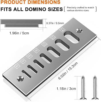Domino Tenon Trim Plate,Trims Domino 4mm to 14mm Sizes,High-Grade Stainless Steel for Woodworking,Compatible with Domino Joiners,Eliminates Sanding and Razor Blade Use