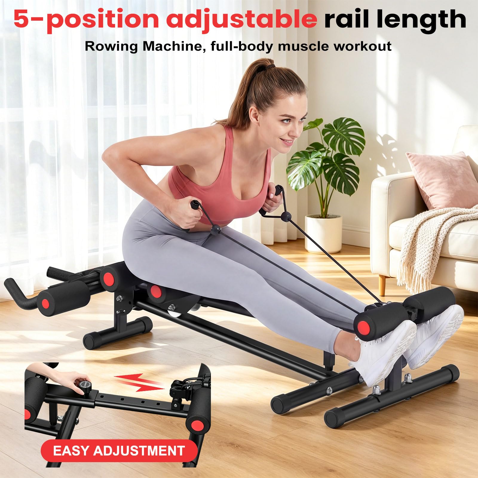 RELIFE REBUILD YOUR LIFE Bauchmuskel Trainer Bauch Trainingsgerät Bauchtrainer für Zuhause AB-Workout-Gerät Bauchtrainer Zusammenklappbarer