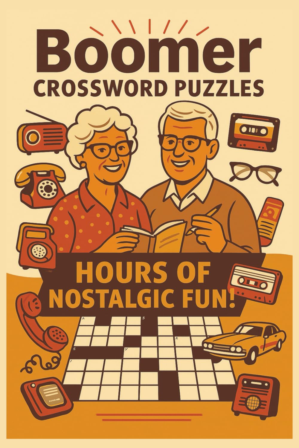 Boomer Crossword Puzzles: Boomer Crossword Puzzles: Large Print Crossword Puzzles for Seniors about Life, Nostalgia, Culture and More | 6x9 inches, 69 ... Gift for Relaxation, Memory Boost and Fun