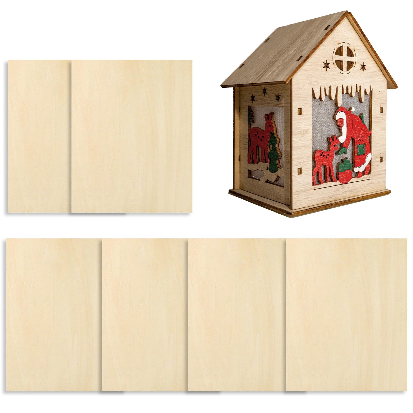 Lastre In Legno Non Finito Incisione Colorazioni Pittura