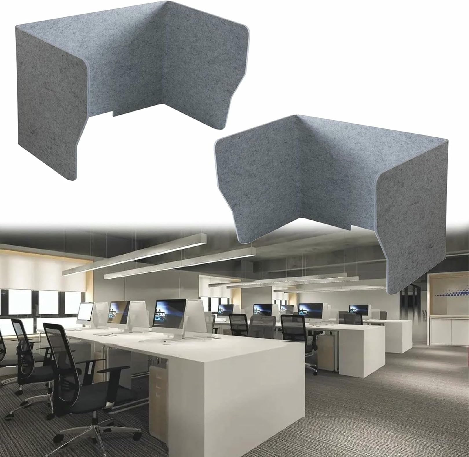 Panneau de séparation acoustique modulable pour le calme des bureaux et des bibliothèques