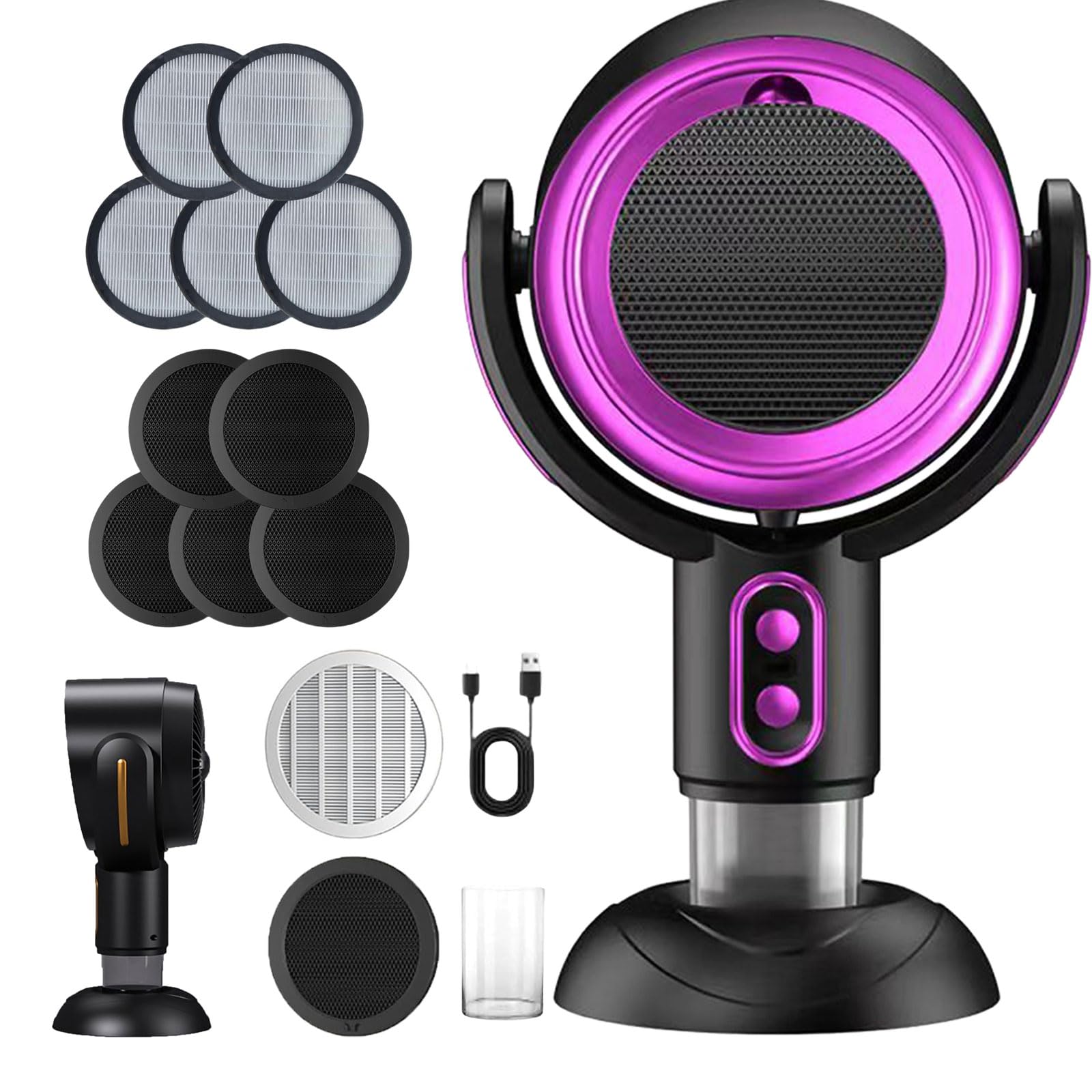 Amazon.com: Smoke Fan Purifier, Smoke Eliminator for Home Smoking,  Household Small Desktop Range Hood, Mini Fan Range Hood,Portable Smoke Air  Purifier Fan (PP1+5PC Smoke filter, Charging) : Appliances