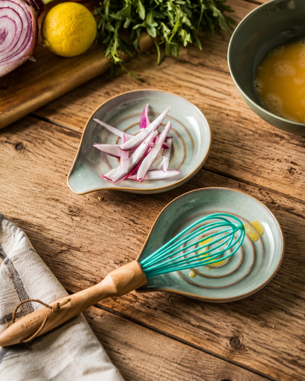 Amazon.com: LAUCHUH Spoon Rest for Kitchen Counter, Ceramic Spoon
