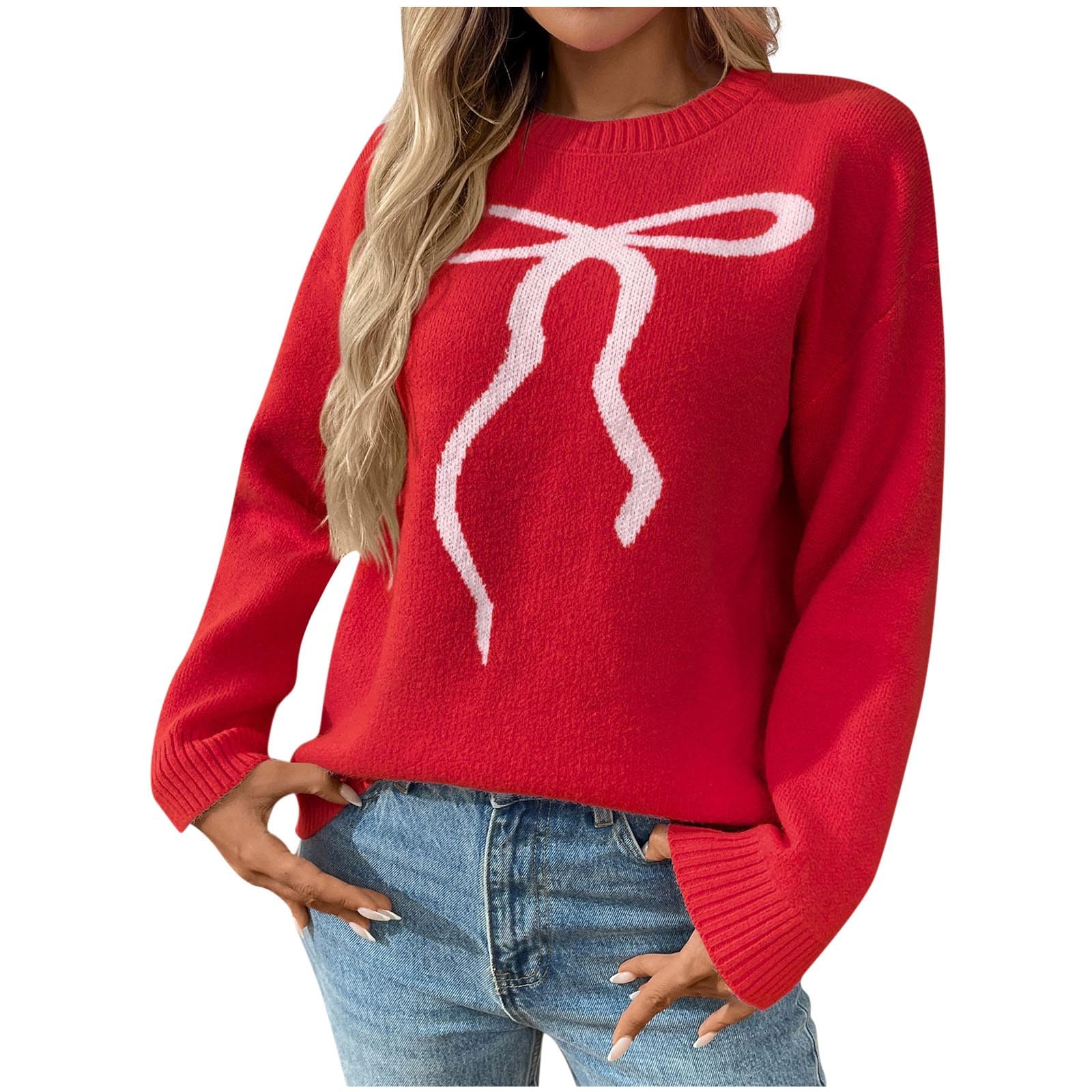 Maglione Donna Oversize con Stampa Pullover Casual Tinta Unita Morbido | Design minimalista e confortevole, tessuto resistente all'uso quotidiano, forma stabile nel tempo,piacevole sulla pelle