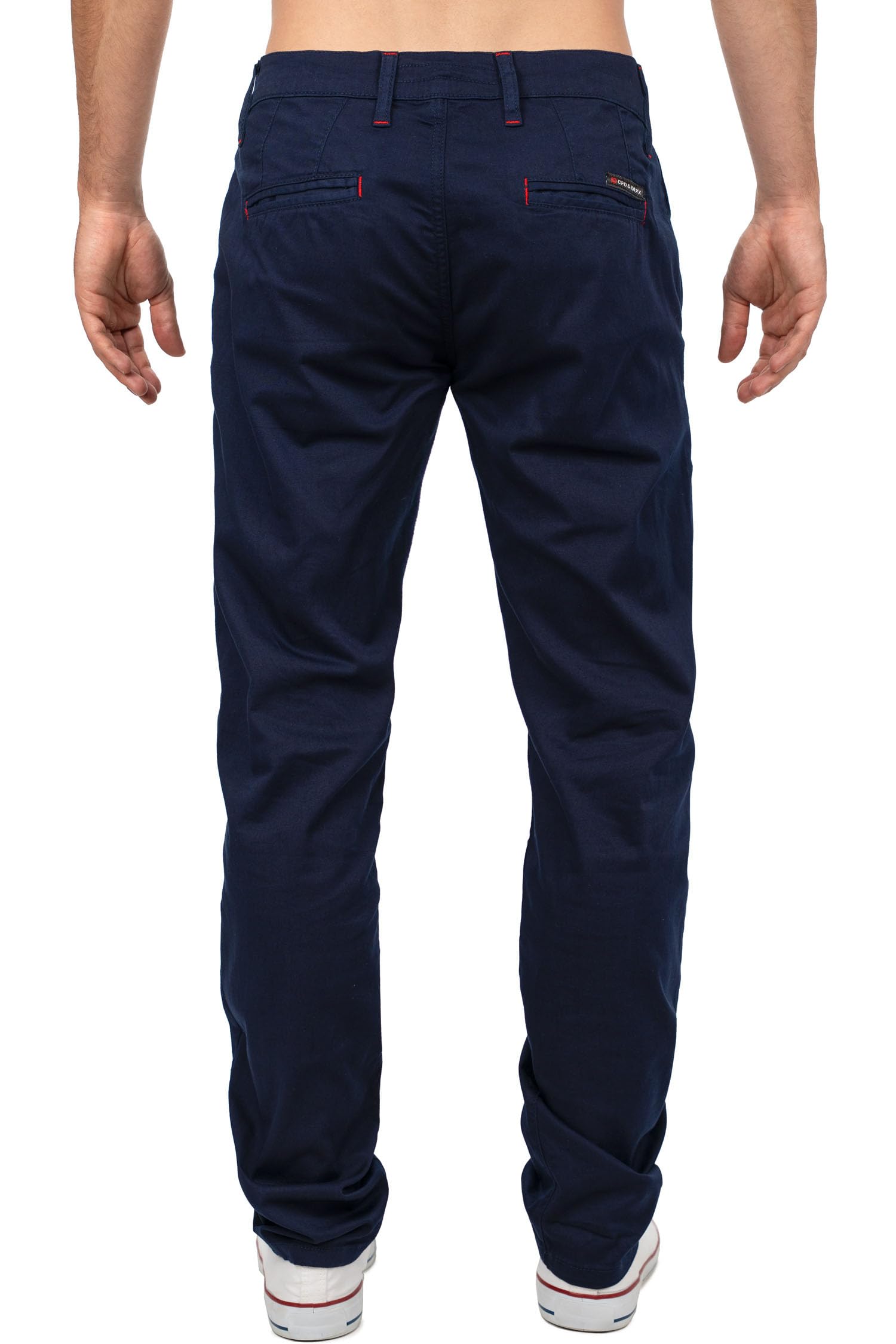 Cipo & Baxx Herren Stoffhose Slim & Regular Fit Baumwoll-Mix | Stretch Chino und Casual Hose, atmungsaktiv, für Büro, Freizeit und Alltag, stilvoll, vielseitig kombinierbar
