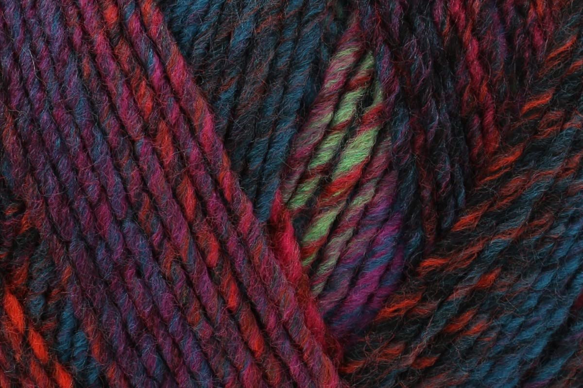 Sirdar Jewelspun Crochet Aran Yarn, 100% Acrylic Knitting Wool for Garments Accessories - 200G Balls - Midnight Fjords (847) - Pack of 5