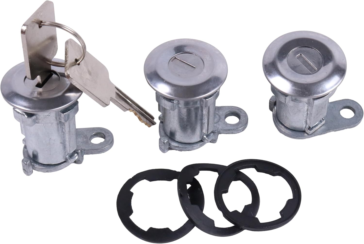 8122874K3 Door Lock Cylinder & Keys Compatible with Jeep CJ Wrangler YJ Cherokee XJ 84-90