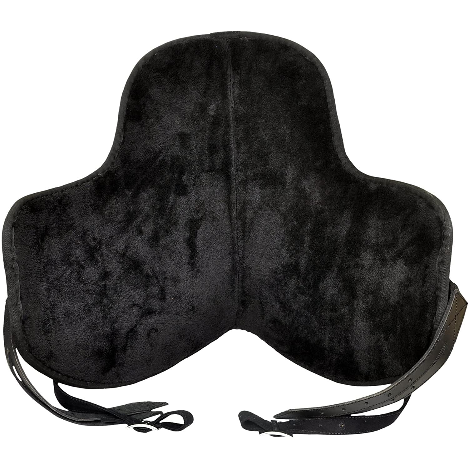 Selle de Cheval synthétique Freemax sans Arbre, avec Sangle Assortie et Paire d'étriers en Aluminium ST-011