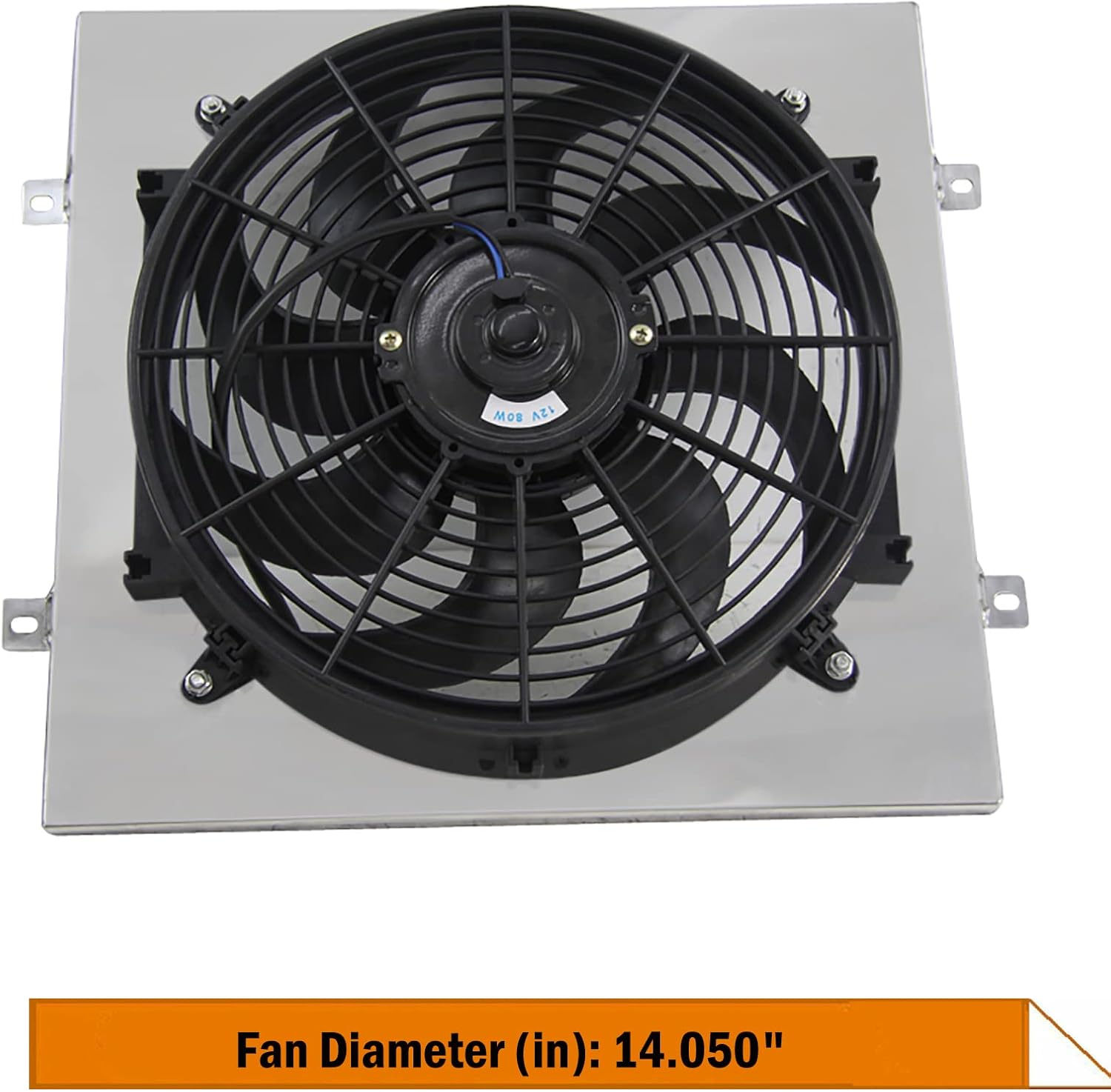 Aluminum Radiator Shroud for Ford 1965-1966 Mustang 1960-1965 Ranchero 1965 Falcon Shroud +14'' Fan 60 61 62 63 64 65 66